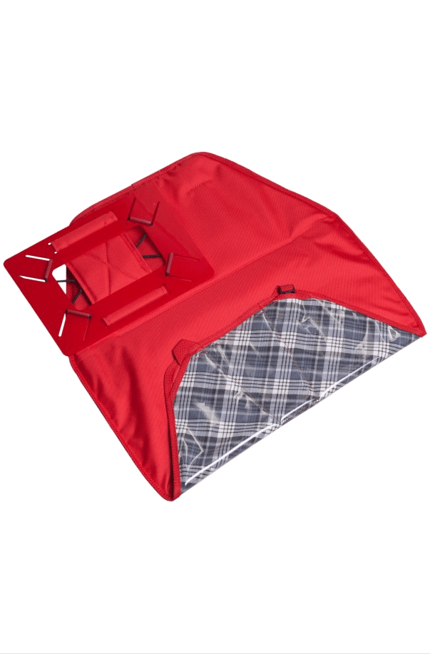 TrendBy Linin Pad Seat Cover with Tablet Holder in Red-grey