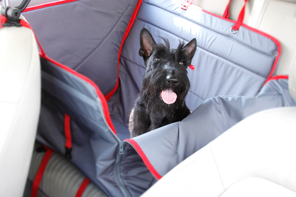 Гамак для перевезення собак в автомобілі ТрендБай 3053 Доггін сірий