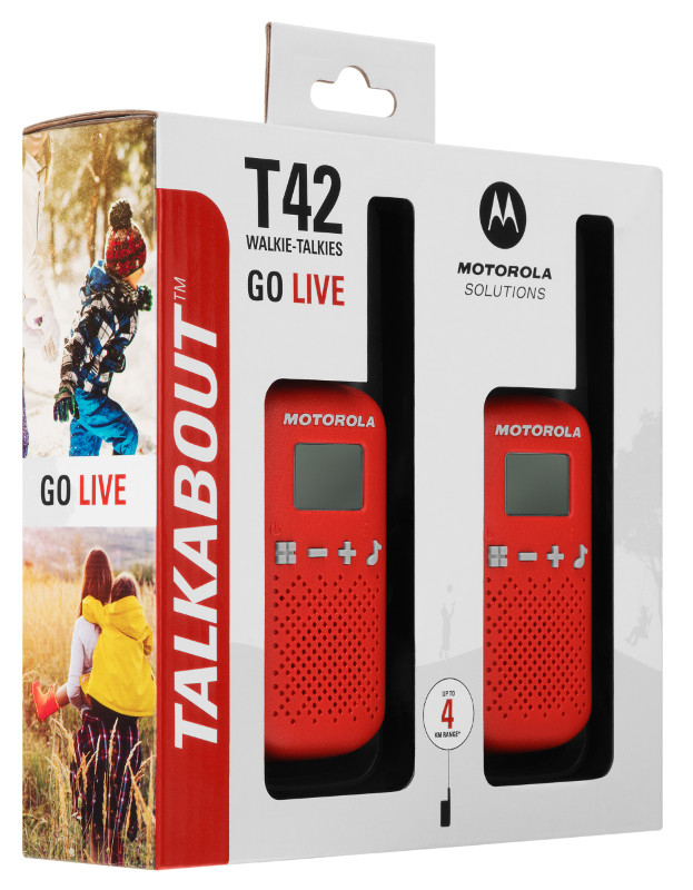 Motorola Talkabout T42 Red Twin Pack