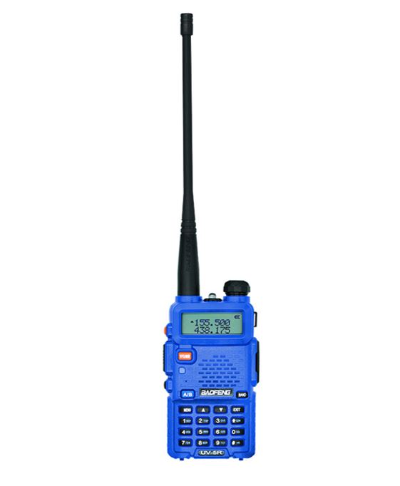 Комплект Baofeng UV-5R Blue + Гарнітура Baofeng з кнопкою РТТ