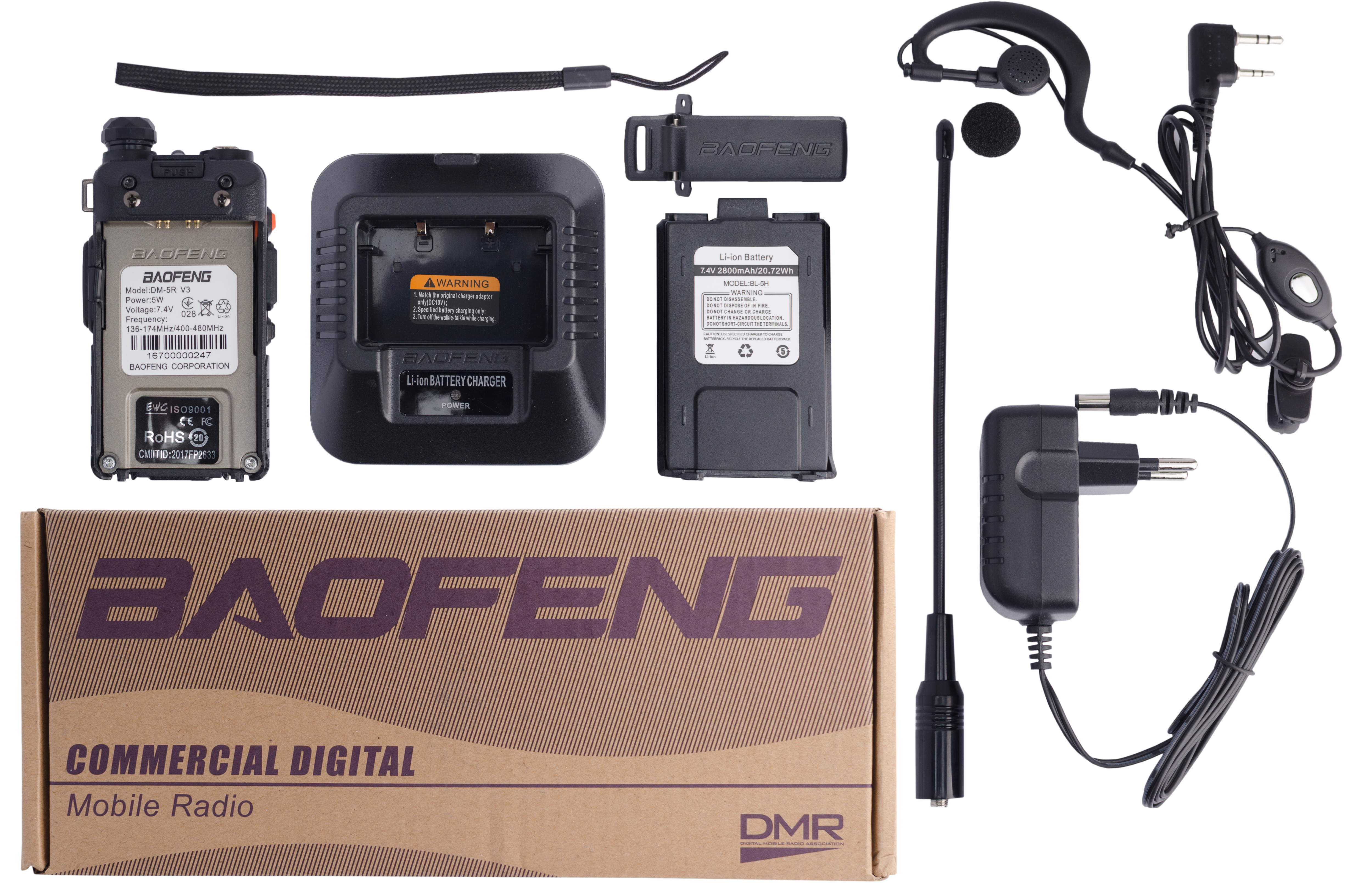 Портативная DMR-радиостанция Baofeng DM-5R V3