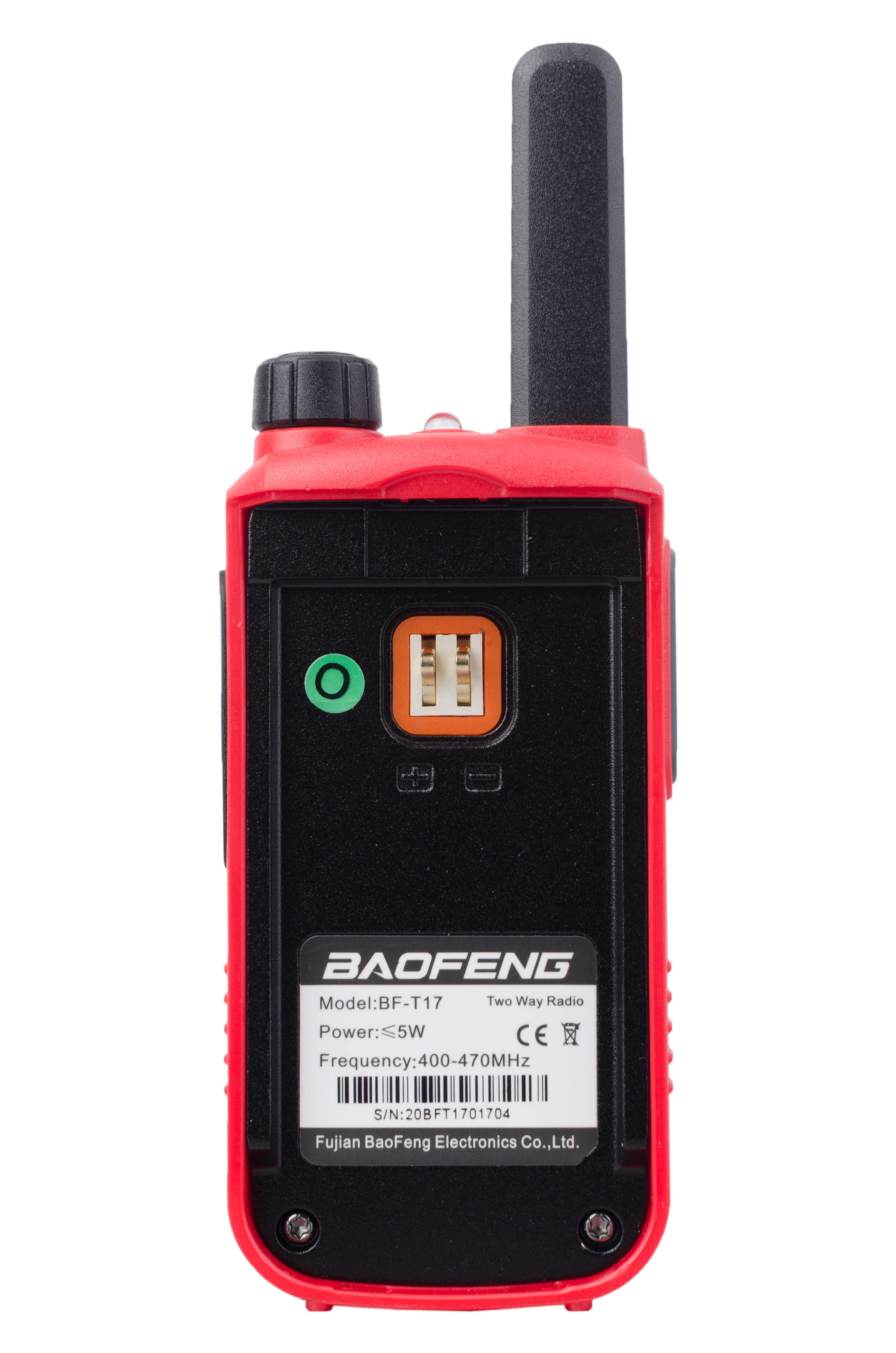 Портативна радіостанція Baofeng BF-T17 Red