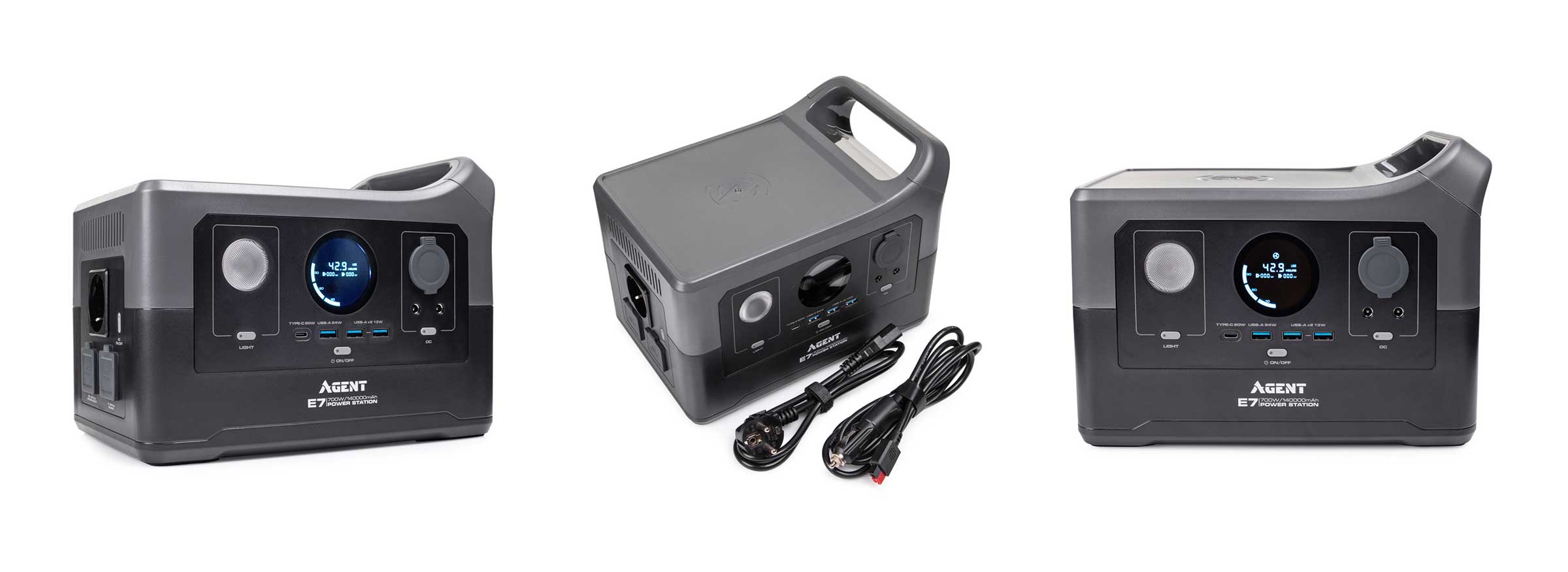 AGENT E7 700W 504Wh 140 000mAh Portable Power Station