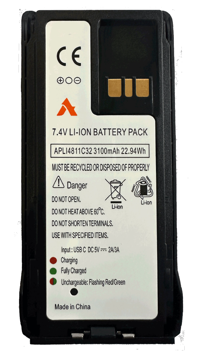 APLI4811C32 BATTERY Agent IMPRESS LION 3200mAч for R7 series radios.(rear TYPE C)