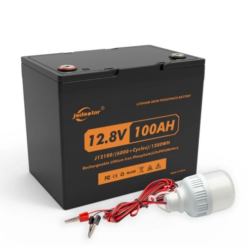 Комплект Акумулятор J12100 12В, 100АГ + Світлодіодна лампа LED Bulb 12V