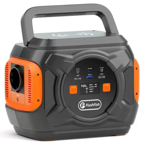 Portable power station A301 with 320W power and 292Wh capacity.
