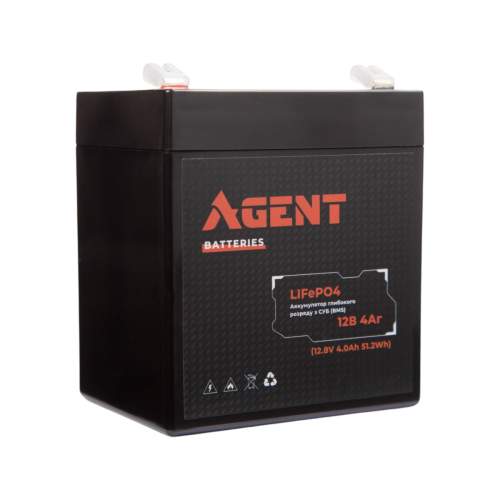Аккумулятор глубокого разряда AGENT LiFePO4 12V 4Ah