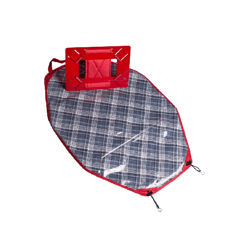 TrendBy Linin Pad Seat Cover with Tablet Holder in Red-grey